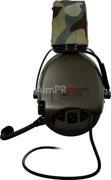 Навушники активні Sordin Supreme MIL CC з верхнім тримачем (Green) HDP-00016 фото