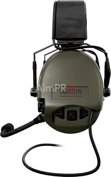Наушники активные Sordin Supreme MIL CC Slim с верхним держателем (Green) HDP-00017 фото