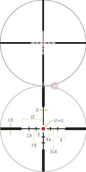 Оптический прицел Vortex Crossfire HD 1.5-5.5x32 Scout сетка 2A BDC MOA RS-00215 фото