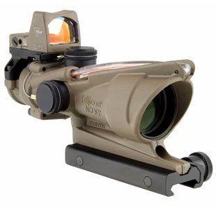 Комплект прицел TRIJICON ACOG 4x32 BAC и RMR 3.25 МОА FDE PR-00015 фото