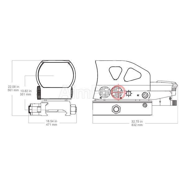 Коліматорний приціл VECTOR OPTICS Z4 1x23x34 Multi-Reticle RDS-00142 фото