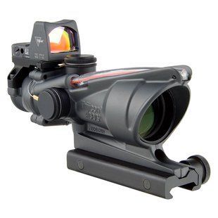 Комплект прицел TRIJICON ACOG 4x32 BAC и RMR 3.25 МОА Black PR-00017 фото