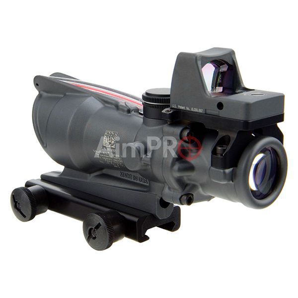 Комплект приціл TRIJICON ACOG 4x32 BAC і RMR 3.25 МОА Black PR-00017 фото