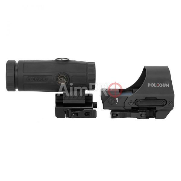 Коліматорний приціл HOLOSUN HE510C-GR та збільшувач HM3X (Combo Set) RDS-00232 фото