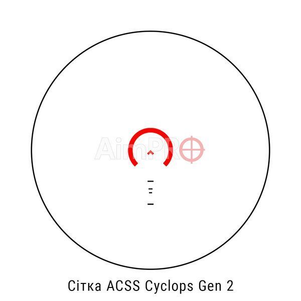 Приціл призматичний Primary Arms SLx 1X MicroPrism сітка ACSS Cyclops G2 PR-00009 фото
