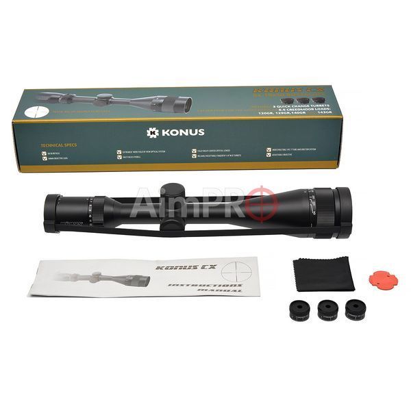 Оптичний приціл KONUS CX 6-18x50 30/30 AO RS-00026 фото
