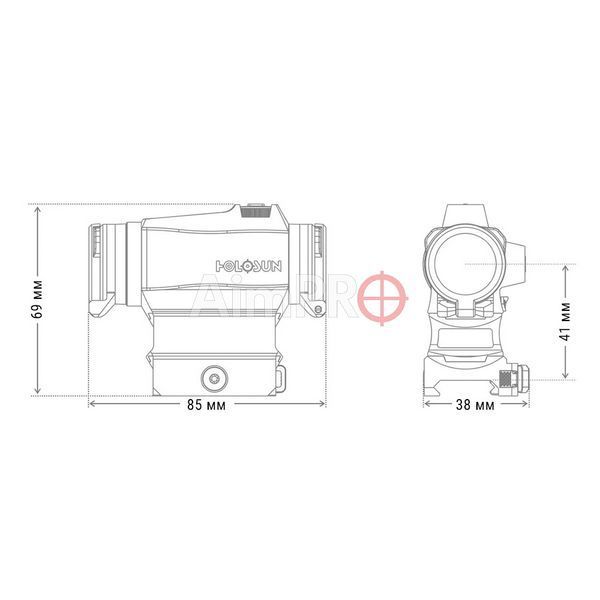 Коллиматорный прицел Holosun HS515CM RDS-00008 фото