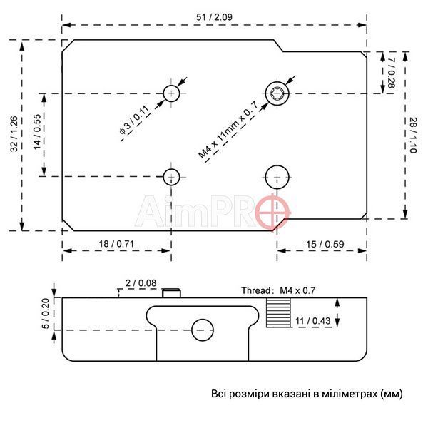 Приціл коліматорний Vector Optics Frenzy 1x26x32 6 MOA RDS-00290 фото