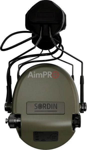 Навушники активні Sordin Supreme MIL AUX Slim з ARC Rail (Зелений) HDP-00008 фото