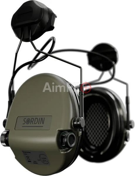 Навушники активні Sordin Supreme MIL AUX Slim з ARC Rail (Зелений) HDP-00008 фото