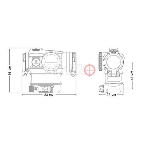 Коліматорний приціл Holosun HE515GM-GR RDS-00012 фото