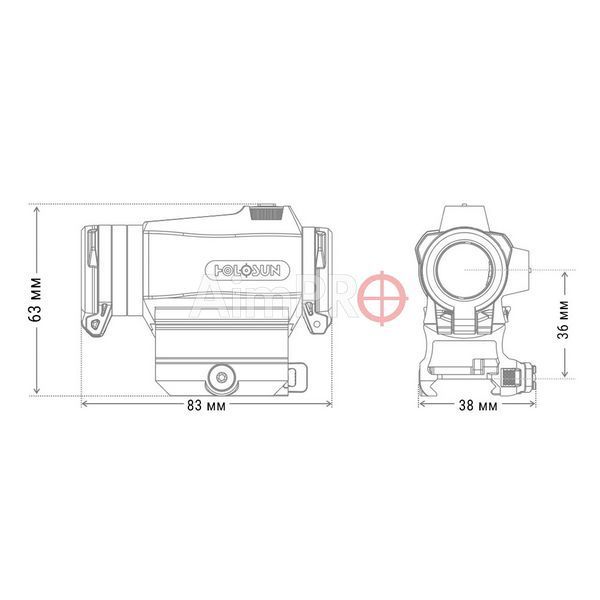 Коліматорний приціл Holosun HE515CT-GR RDS-00013 фото