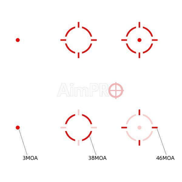 Коліматорний приціл VECTOR OPTICS Frenzy Plus 1x18x20 Enclosed SOL Multi-Reticle (VOD footprint / Weaver) RDS-00123 фото