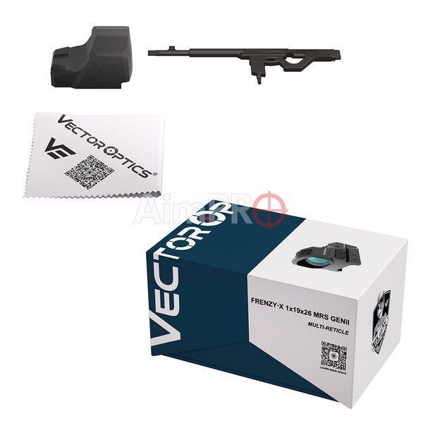 Коліматорний приціл VECTOR OPTICS Frenzy-X 1x19x26 MRS Gen II Solar Power Multi-Reticle RDS-00126 фото