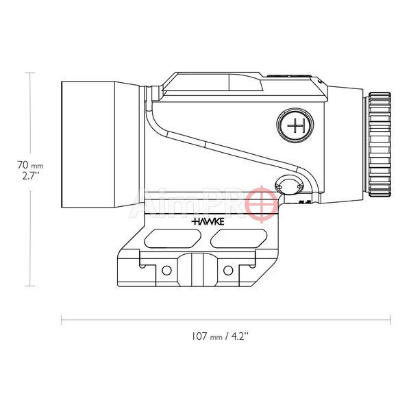 Прицел призматический Hawke Prism Sight 6x36 сетка BDC 5,56 PR-00001 фото