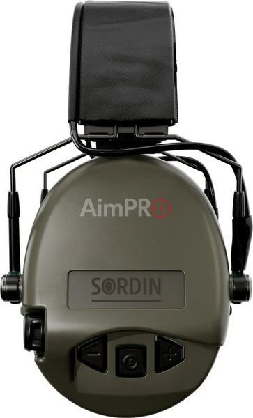 Навушники активні Sordin Supreme MIL AUX Slim з верхнім тримачем (Green) HDP-00011 фото