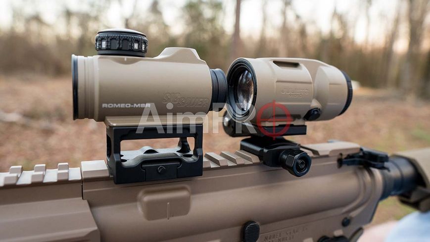 Коліматор та збільшувач Sig Sauer Combo Romeo MSR 2 MOA + Juliet3 Micro3x FDE RDS-00102 фото